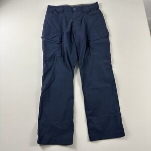 Duluth Flex Dry On The Fly Cargo Pants Mens 32x30 Navy Blue 46201B Relaxed Fit